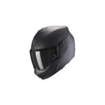 Casco Modular Moto Scorpion Exo Tech Evo Mate Negro Mate Touring Plegable - immagine 5
