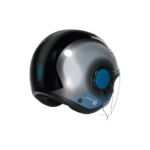 Motorradhelm AGV Jet ETERES Levanto Black Silber Blue Visier Sonnenschirm - immagine 3