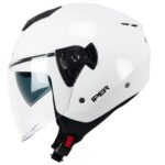 Casque Jet CGM 126G Iper Mono Blanc Brillant Scooter ECE 22.06 Moto Urban - immagine 2