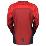 Camisa Scott Evo Track Junior Azul Oscuro Rojo Neón MX Motocross Enduro Moto - immagine 2